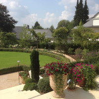 Aussicht vom Garten aufs Haus